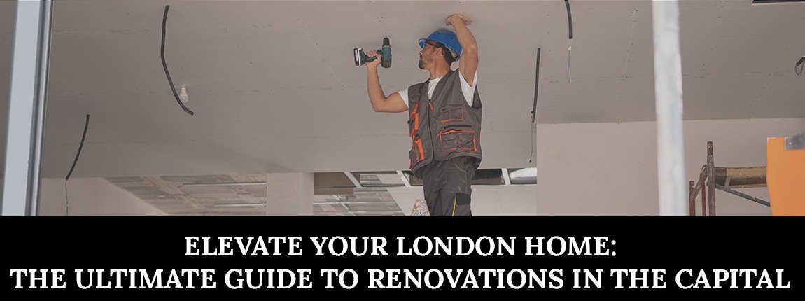 Renovations in London - construction workers restoring a historic building